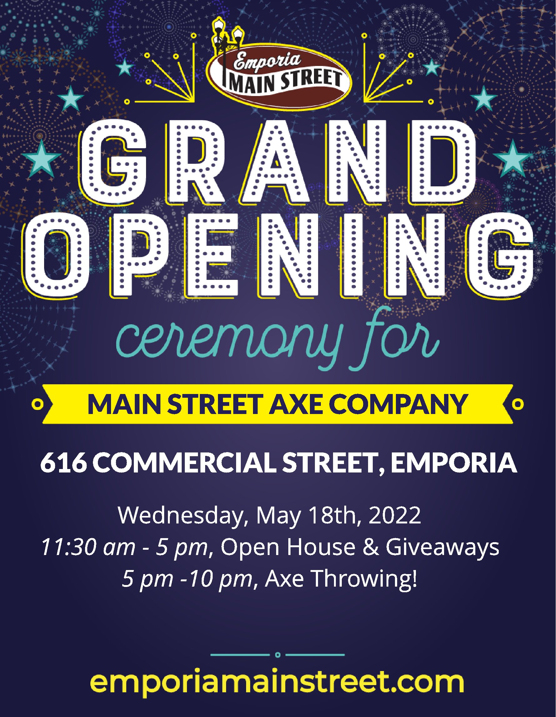 Grand Opening Celebration - Emporia Main Street