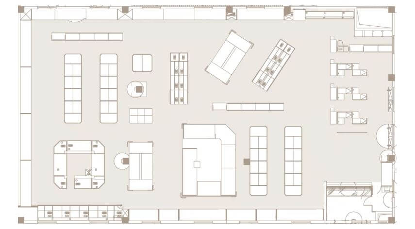 clothing store floor plan