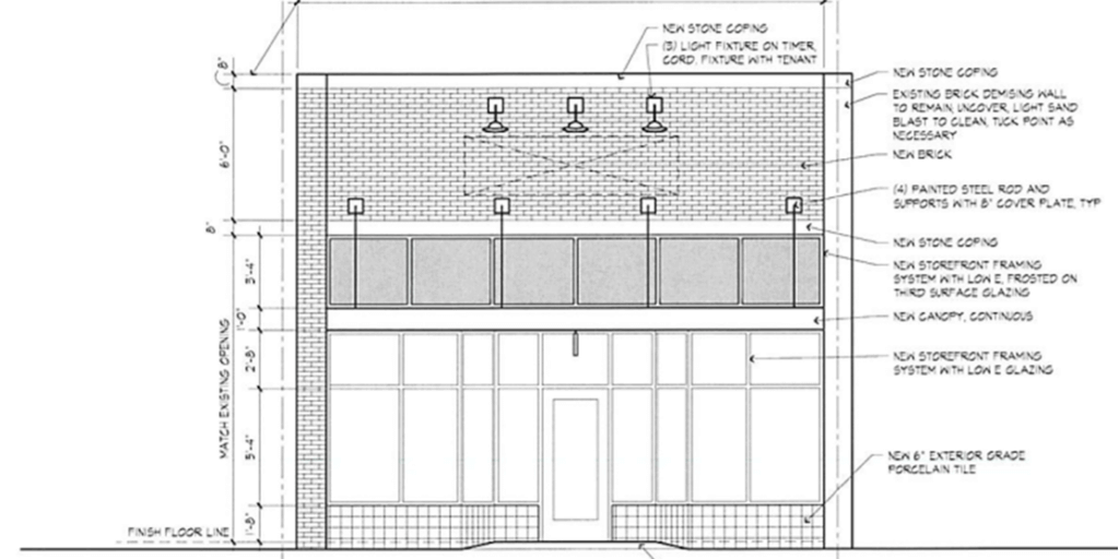 Downtown Storefront Design Single Story